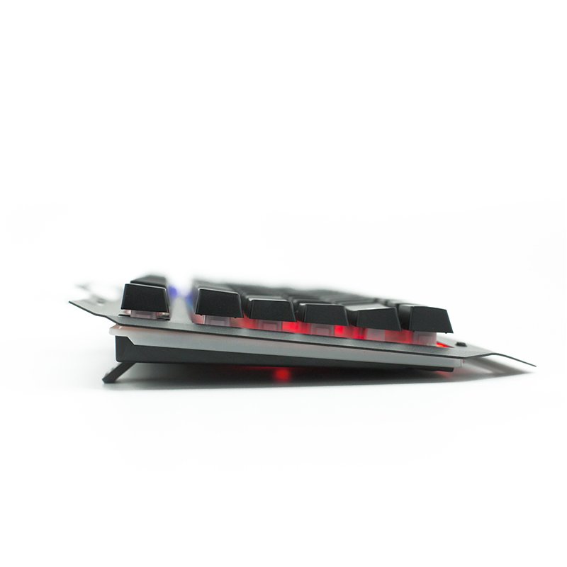 Wired Luminous Keyboard Cool Rainbow Backlight Lighting Keyboard with Phone Hole Gaming Keyboard