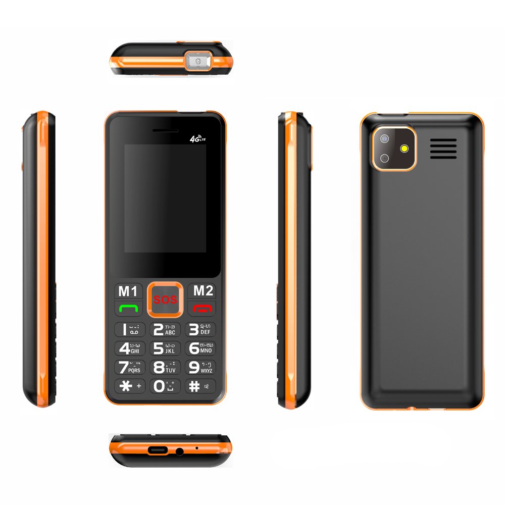 Customize 4G Lte Mobile Phone Manufacturer Band 28 Cellular Feature Phones Cell Mobile Unlocked 4G Keypad Phone
