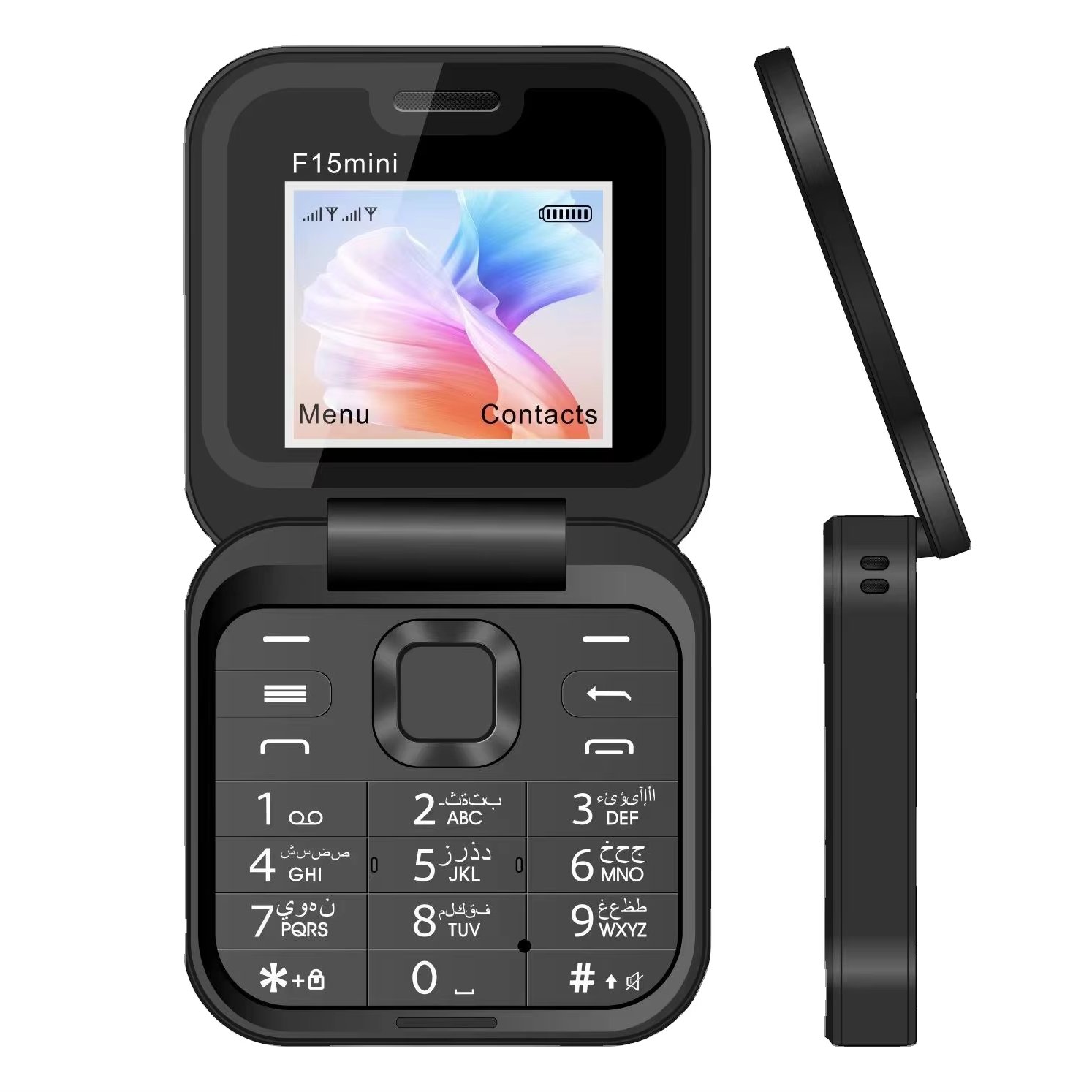 F15 mini i16 Pro Dual SIM Card FM Radio 1.77'inch Screen Square Shape Fold Phone small folding mobile phones