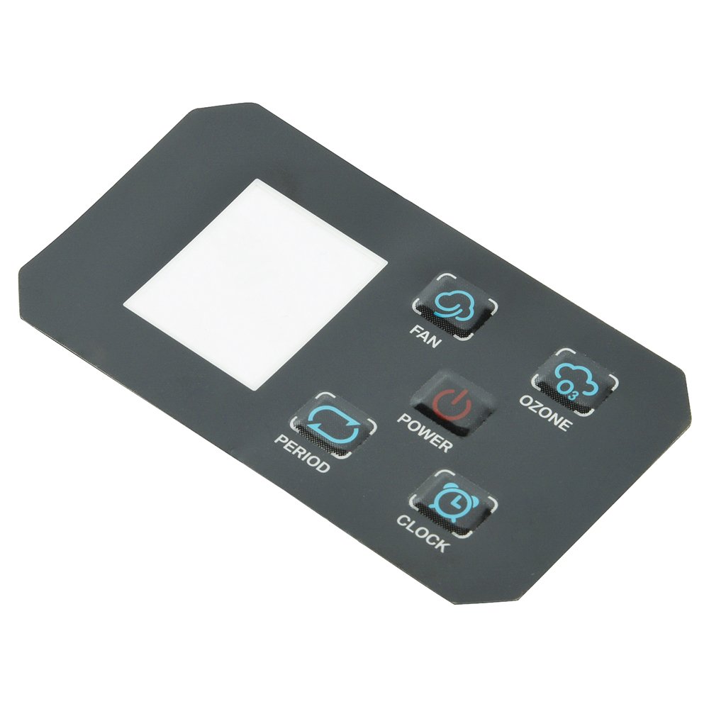 Custom Polyester PET viscose adhesive cutting hole Bumps Button front panel overlay membrane keypad switch Sticker labels