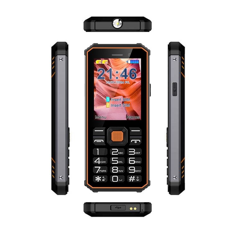 China Phone UNIWA S2 IP68 Rugged Phone 2.4 inch Keypad Senior Cellphone 2G Mobile Phone