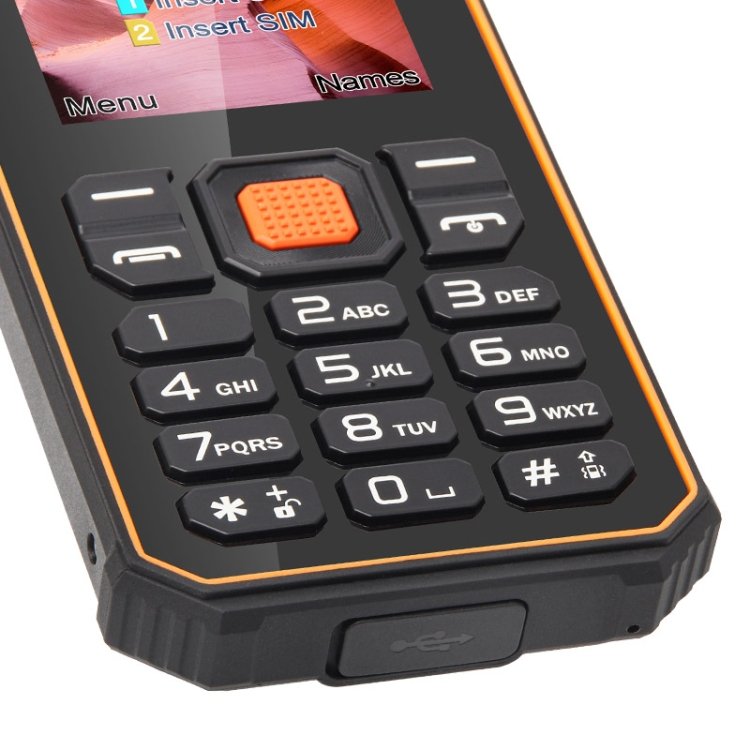 China Phone UNIWA S2 IP68 Rugged Phone 2.4 inch Keypad Senior Cellphone 2G Mobile Phone