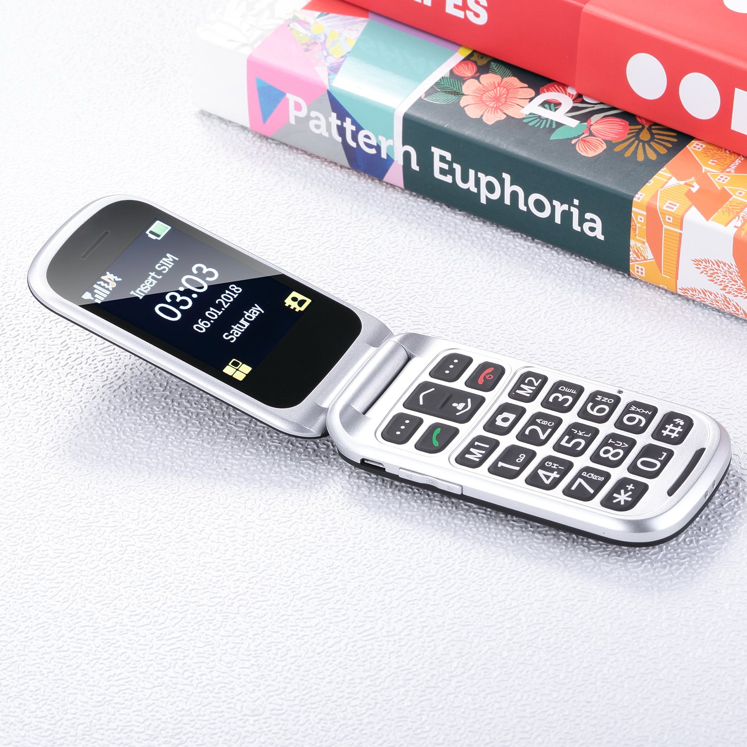 Melefon product GSM dual screen folding mobile phones old man keypad senior flip phone with competitive price