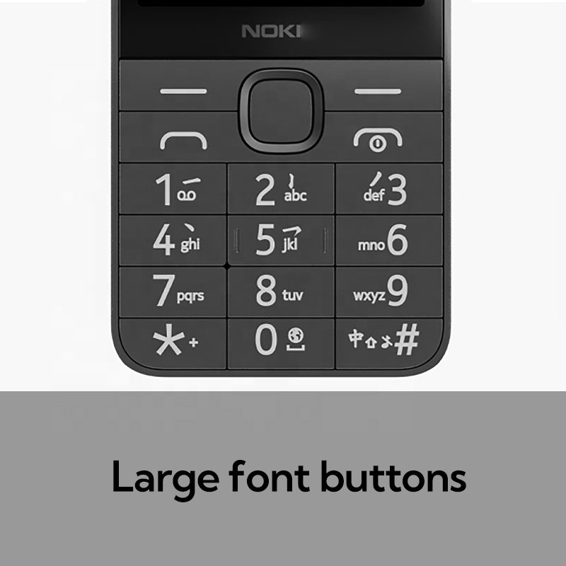 Original  Feature Type-C phone Noki-a 220 4G Keypad Phone Dual SIM Wireless FM Radio MP3 Player.