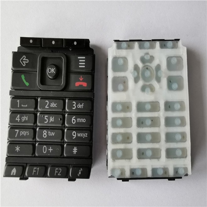 OEM Electronic Silicone Rubber Button Keys Plastic Keycap Rubber Keypad P+R Keyboard for Mobile Phone