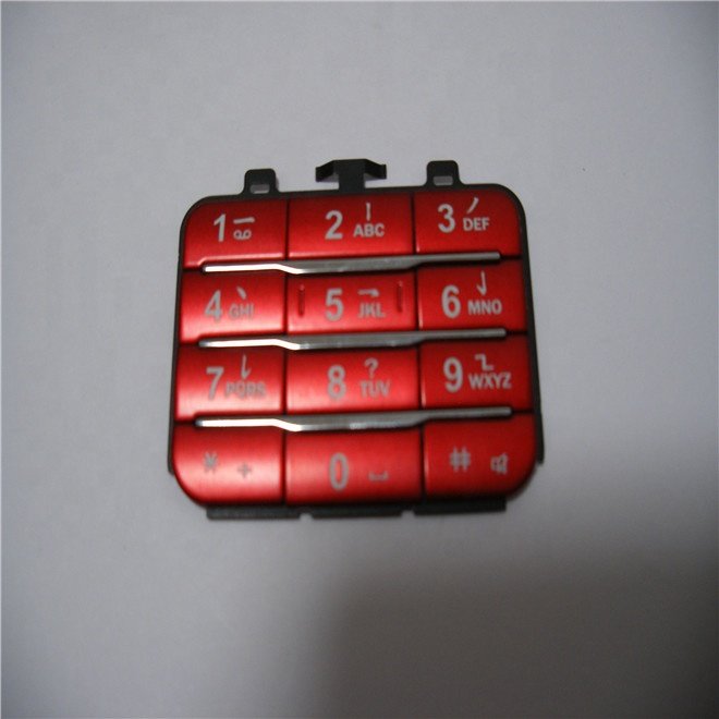 OEM Electronic Silicone Rubber Button Keys Plastic Keycap Rubber Keypad P+R Keyboard for Mobile Phone