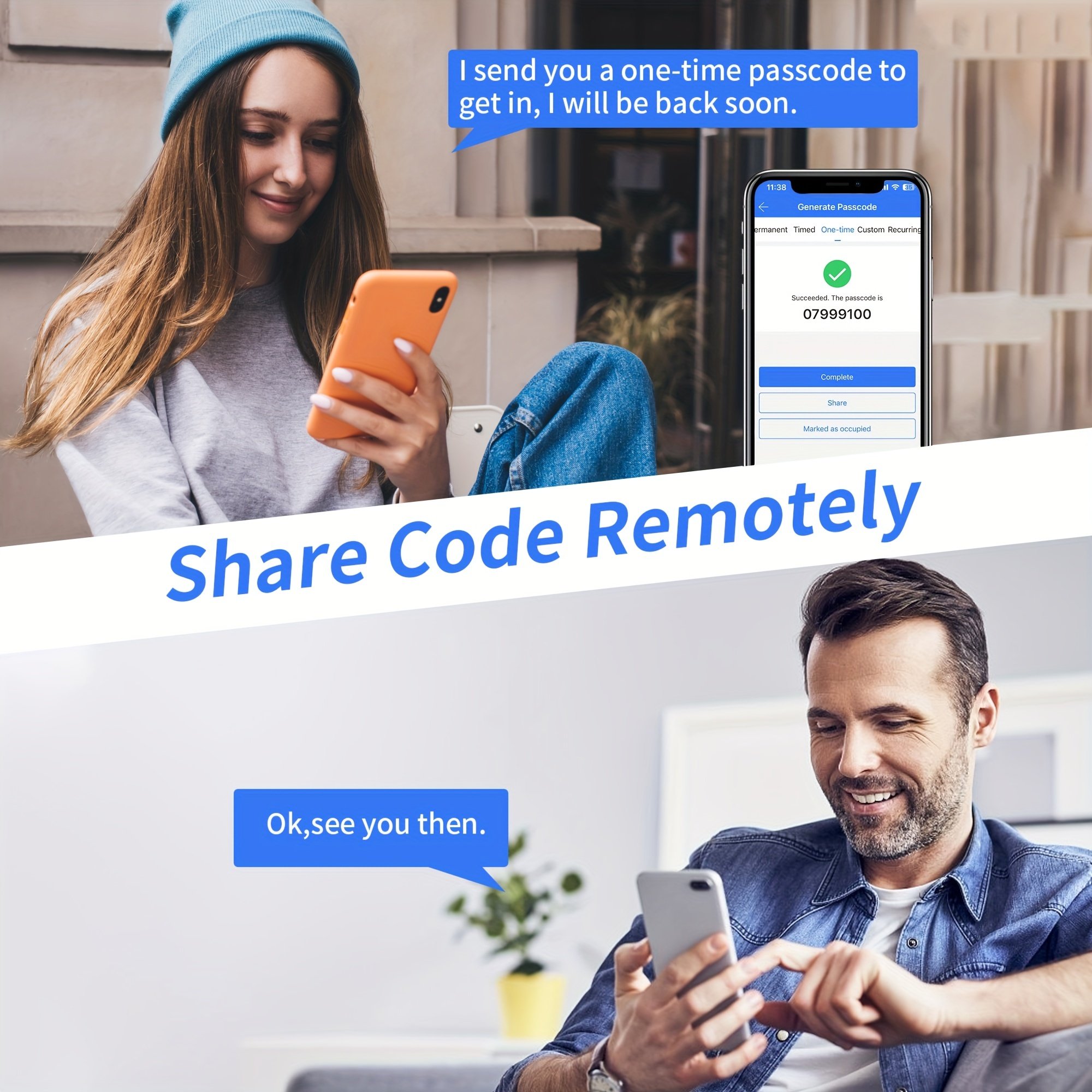 NeweKey Smart hotel Door Lock Fingerprint Keypad Lock Tuya TTlock Wifi BLE Password Keyless Apartment Room Smart Door Lock