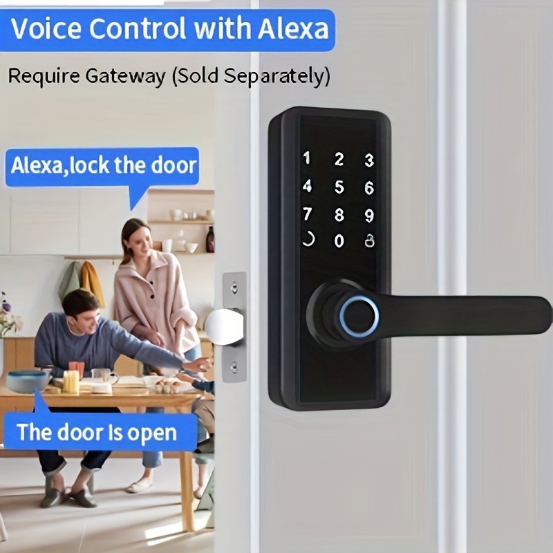 NeweKey Smart hotel Door Lock Fingerprint Keypad Lock Tuya TTlock Wifi BLE Password Keyless Apartment Room Smart Door Lock