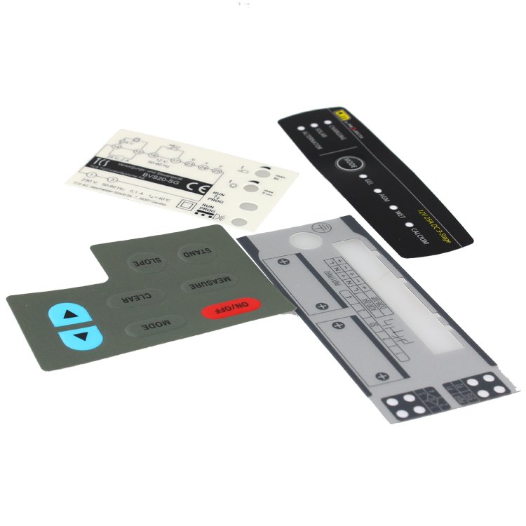 Custom Adhesive Polycarbonate PC Panel Label Lameplate Overlay Graphic Stickers for Electronic Control Equipment