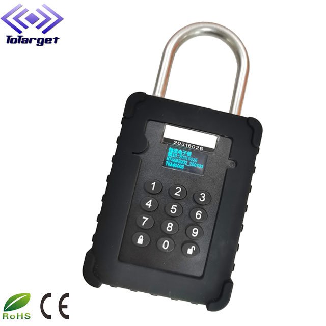 Waterproof Remote Control GPS Trailer Store Door Cargo Tracking gps e pad locks smart door lock time locking container