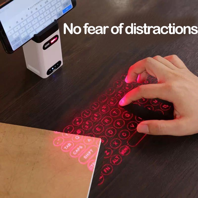 2024 New Virtual Keyboard Mobile Phone Computer Universal Mouse Mobile Phone Bracket Mobile Power Function Projection Keyboard