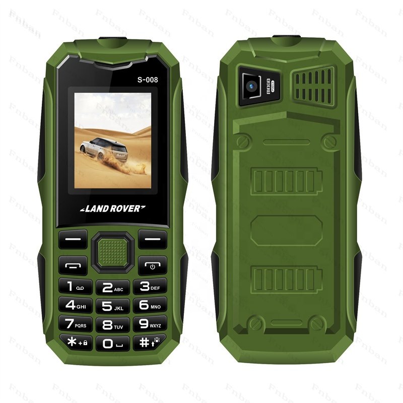 New Arrival S008 1.8inch Screen 25BL 1800mAh Big Battery Powerful Torch Rugged Style Dual Sim GSM Keypad Mobile Phone