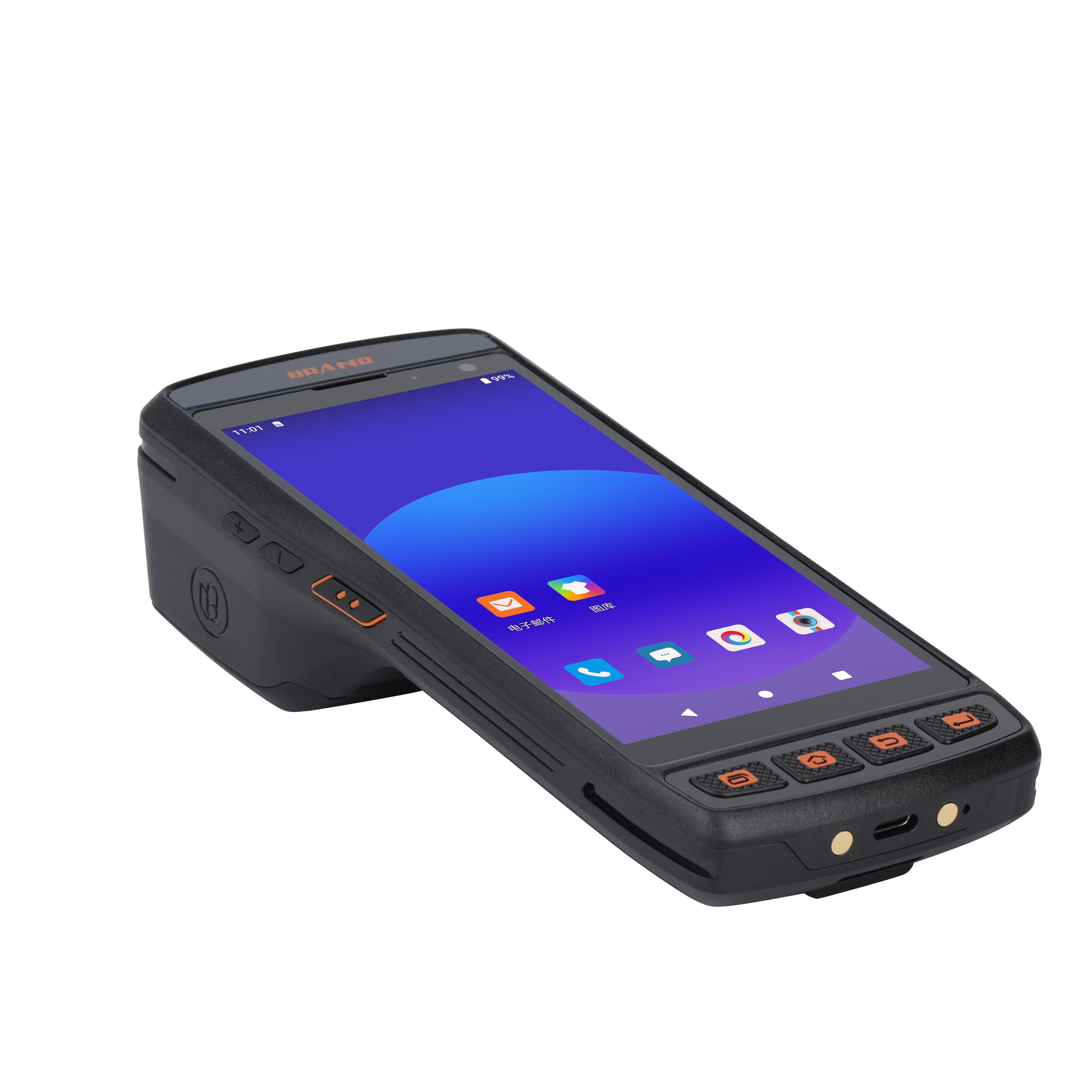 Android 11 handheld computer pda Rugged Smartphone Industrial 2.0 GHz NFC 32G Handheld 1D 2D Barcode Scanner Inventory