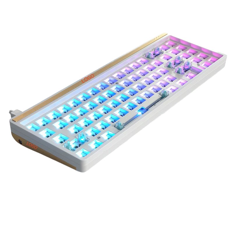 High Quality Mechanical Keyboard Aluminum Plate Anodized Cnc Keyboard Shell and Keycaps Electronic Custom Cnc Machining 10pcs