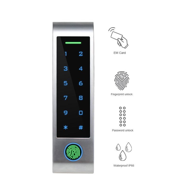 Secukey Tuya SmartLife Access Control 125KHz RFID System WiFi Touch Screen Fingerprint Locks Unlock by Mobile Phone