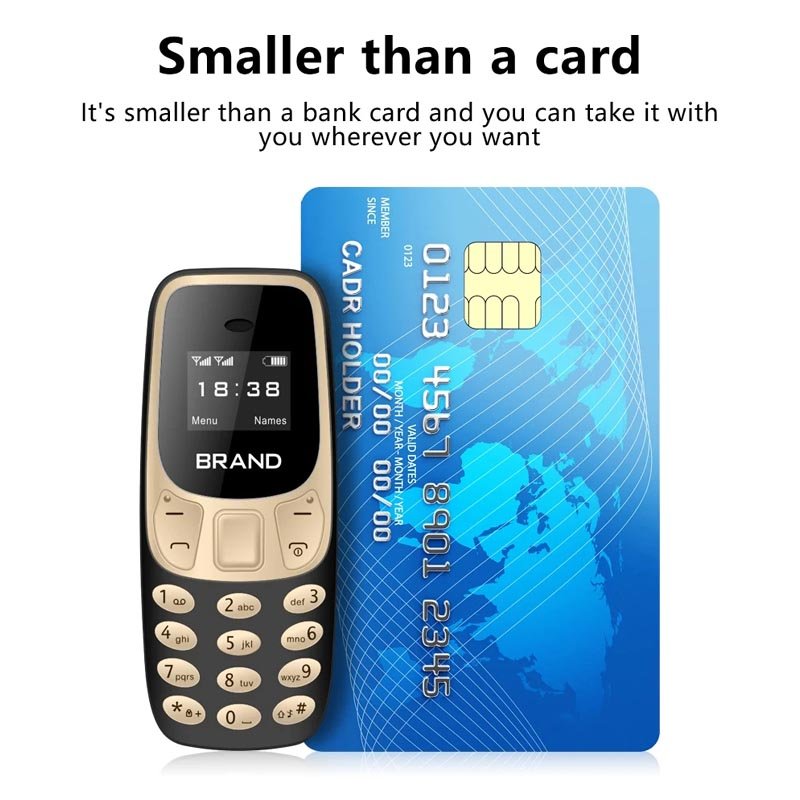 Pocket Mobile Phone High Quality L8STAR BM10 Tiny Mini Mobile Cell Phone Keypad GSM Dual SIM Bluetooth Compatible Pocket Phone