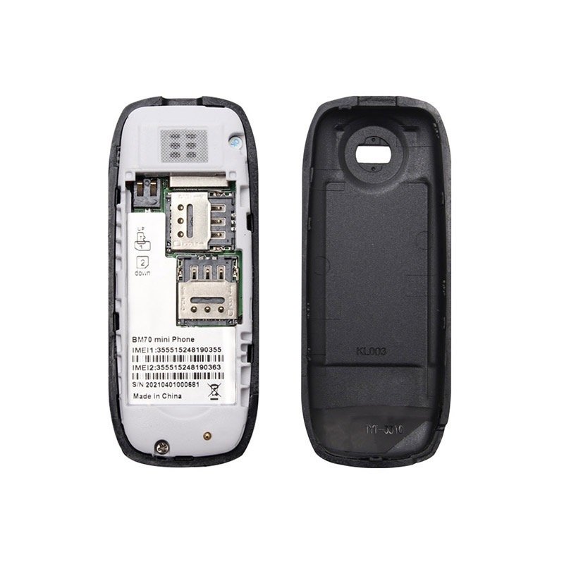 Cross-border mobile phone BM70 GSM 2G non-smart button bar mini hanging ear dual card student small mobile phone