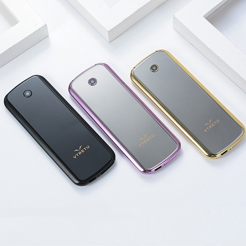 2023 New unlocked luxury vertue gold Mini phone V03 dialer keypad 2 sim card cell phone elderly mobile phone wholesale