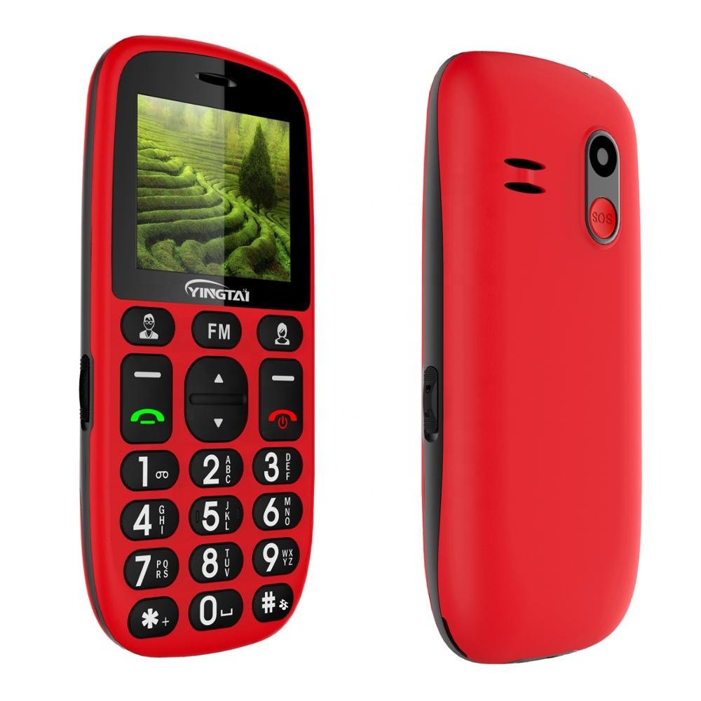 Wholesale 2.2 inch basic senior bar phone GSM/WCDMA SOS button keypad mobile phone from China manufacturer