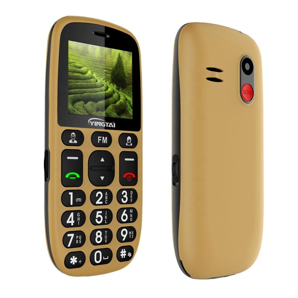 Wholesale 2.2 inch basic senior bar phone GSM/WCDMA SOS button keypad mobile phone from China manufacturer