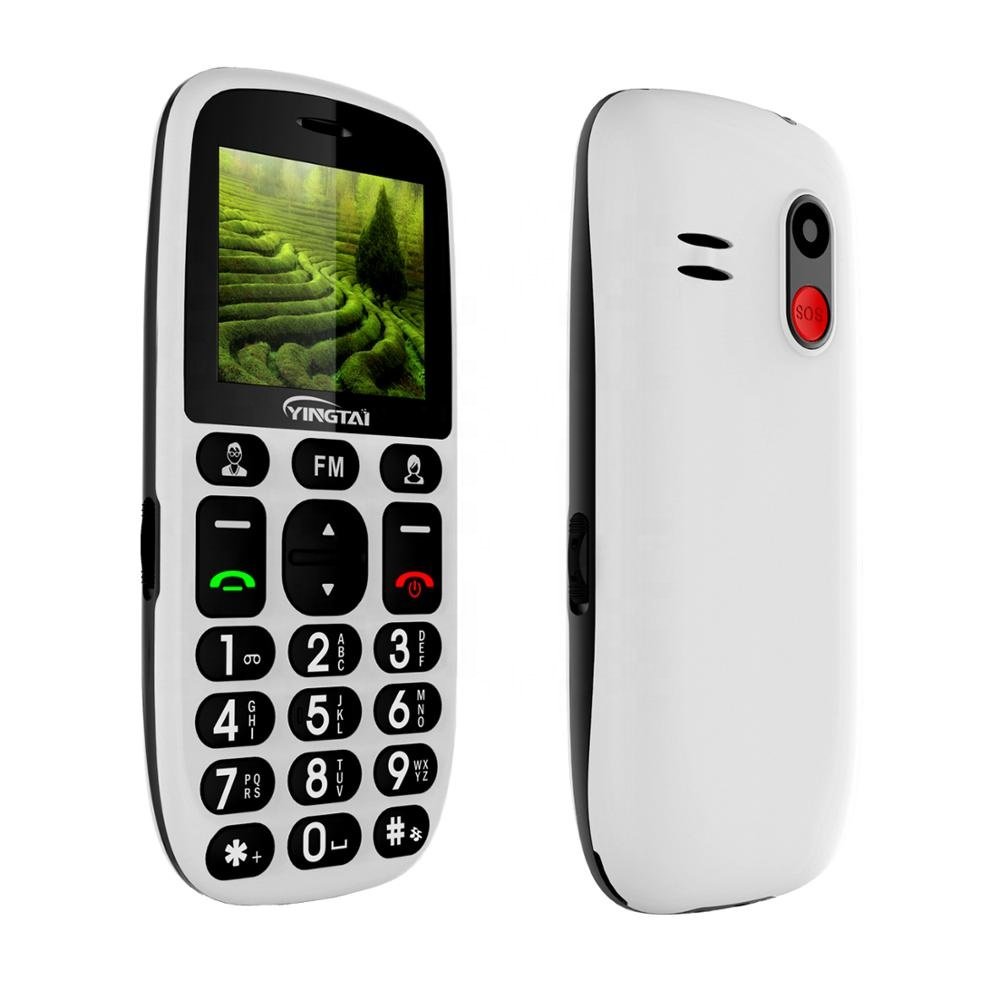 Wholesale 2.2 inch basic senior bar phone GSM/WCDMA SOS button keypad mobile phone from China manufacturer