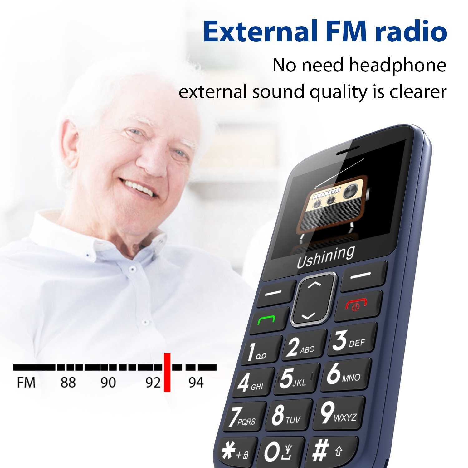 New Design Keypad Mobilephone Batton Senior Phones 4G Feature Phone Mobile Bar Cellphones