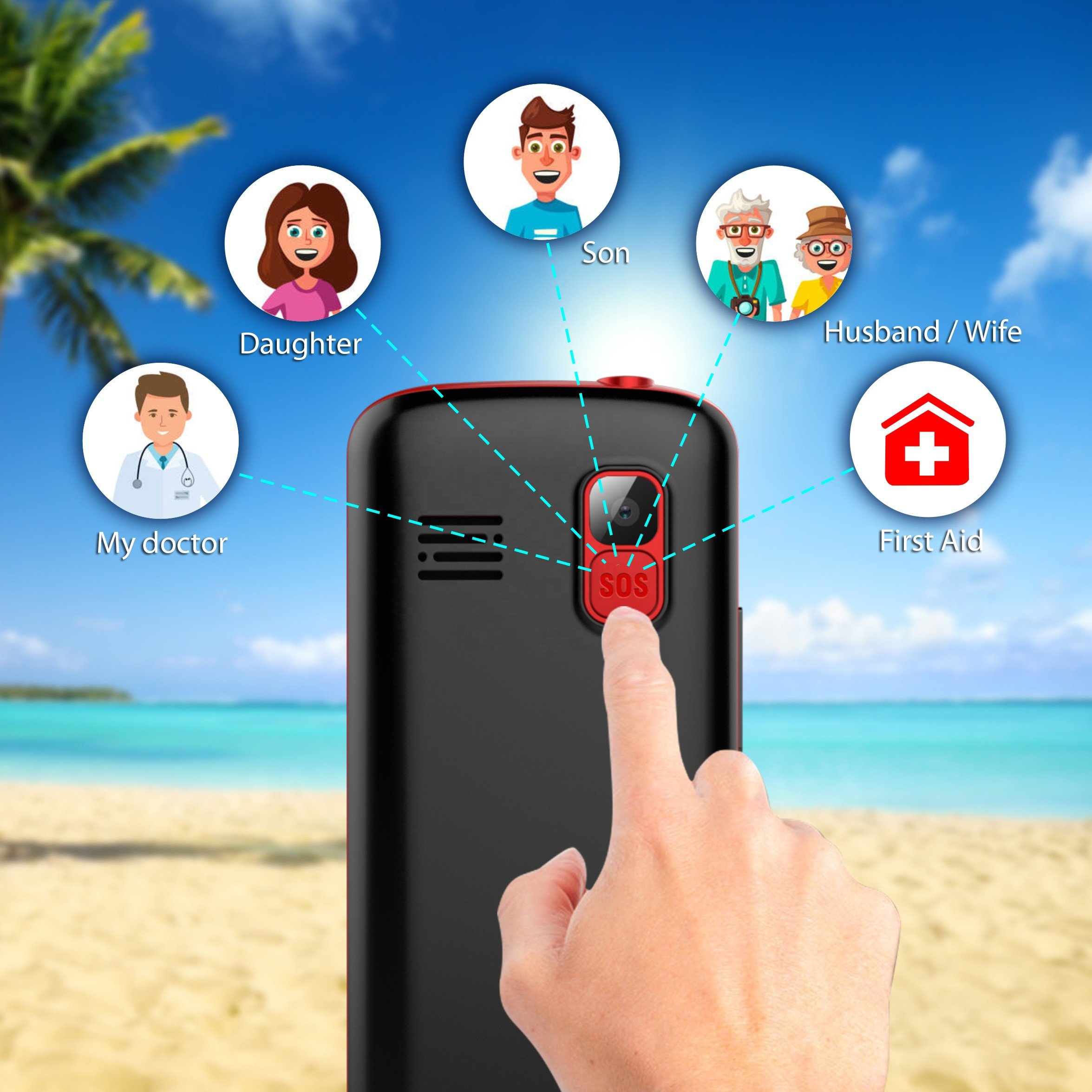 New Design Keypad Mobilephone Batton Senior Phones 4G Feature Phone Mobile Bar Cellphones