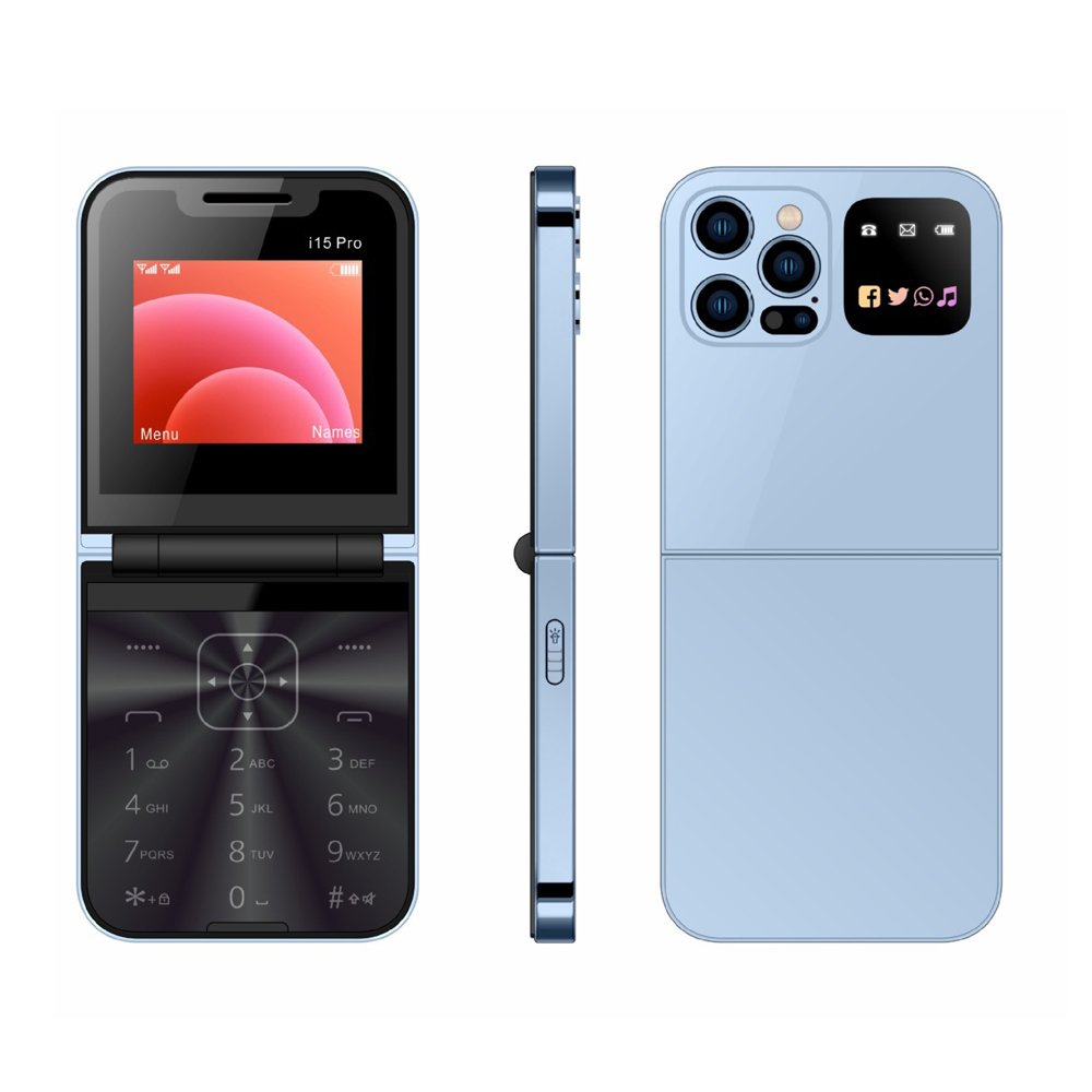 Custom development 4g flip keypad phone oem 4g volte foldable feature cell mobile phones new design customization flip 4g phone