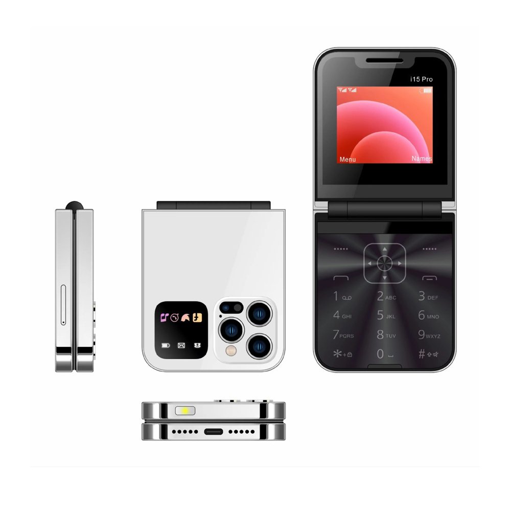 Custom development 4g flip keypad phone oem 4g volte foldable feature cell mobile phones new design customization flip 4g phone
