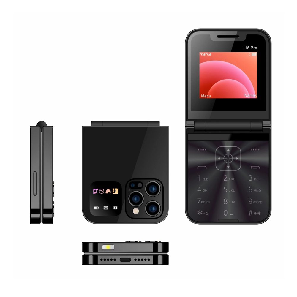 Custom development 4g flip keypad phone oem 4g volte foldable feature cell mobile phones new design customization flip 4g phone