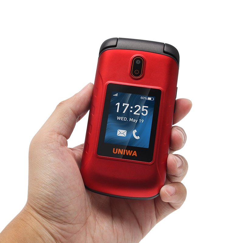 UNIWA V909 Double Screen 4G Feature Keypad Flip Phone Mobile