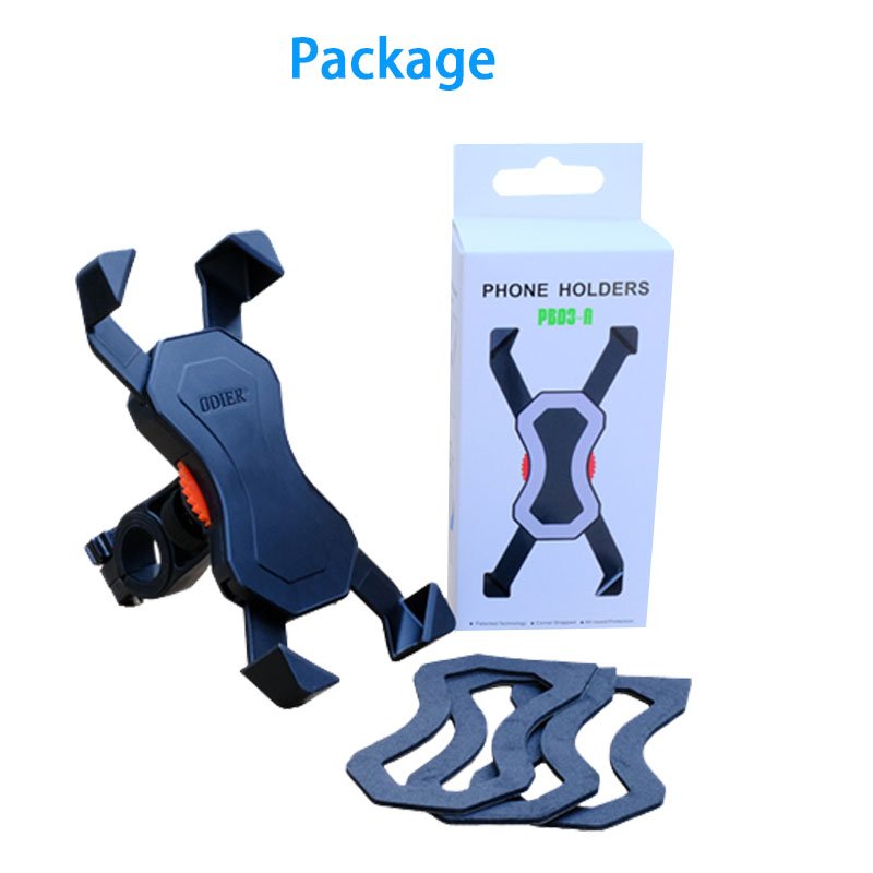 ODIER 360 Degree Rotation Bicycle Mobile Phone Bracket Holder Stand for 4.5/5.5/6.5 Inch Phones New Condition ABS Material