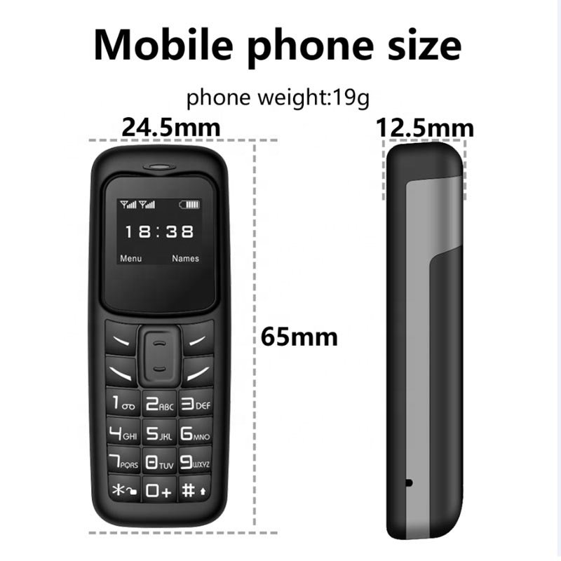 Mini CellPhone 0.66 Inch Sport In Ear Very Small Mobile Phone Bm30 Bluetooth Mini Mobile Phone Button Dialer Mini Keypad Phone