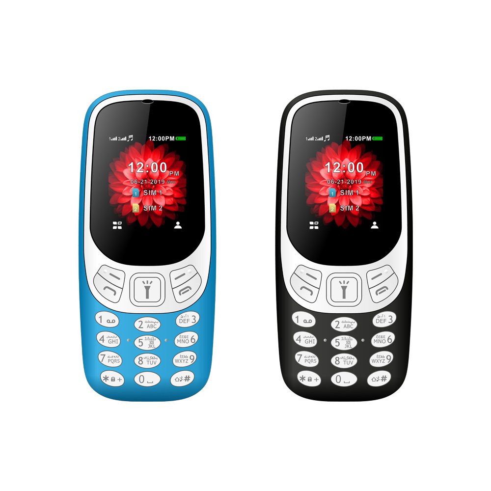 YG1802 Cheap 1.77 Inch Bar Keypad Mobile Phone 2G GSM Dual Sim Card Torch BT FM
