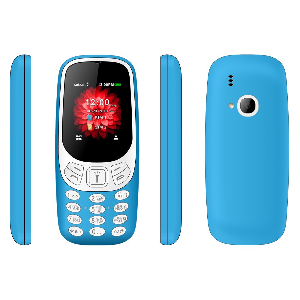 YG1802 Cheap 1.77 Inch Bar Keypad Mobile Phone 2G GSM Dual Sim Card Torch BT FM