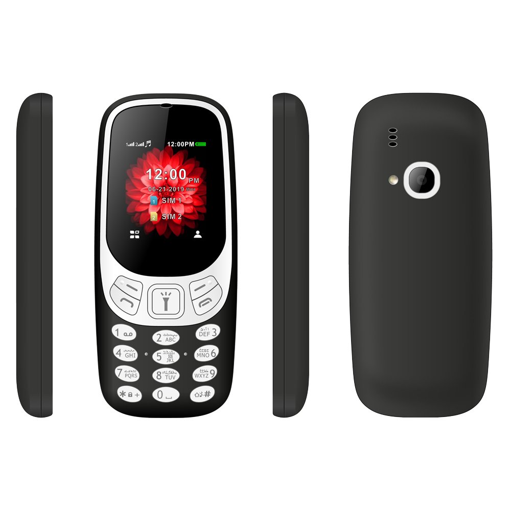YG1802 Cheap 1.77 Inch Bar Keypad Mobile Phone 2G GSM Dual Sim Card Torch BT FM