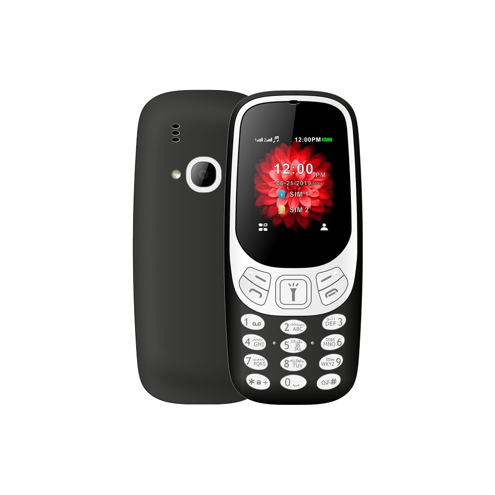 YG1802 Cheap 1.77 Inch Bar Keypad Mobile Phone 2G GSM Dual Sim Card Torch BT FM