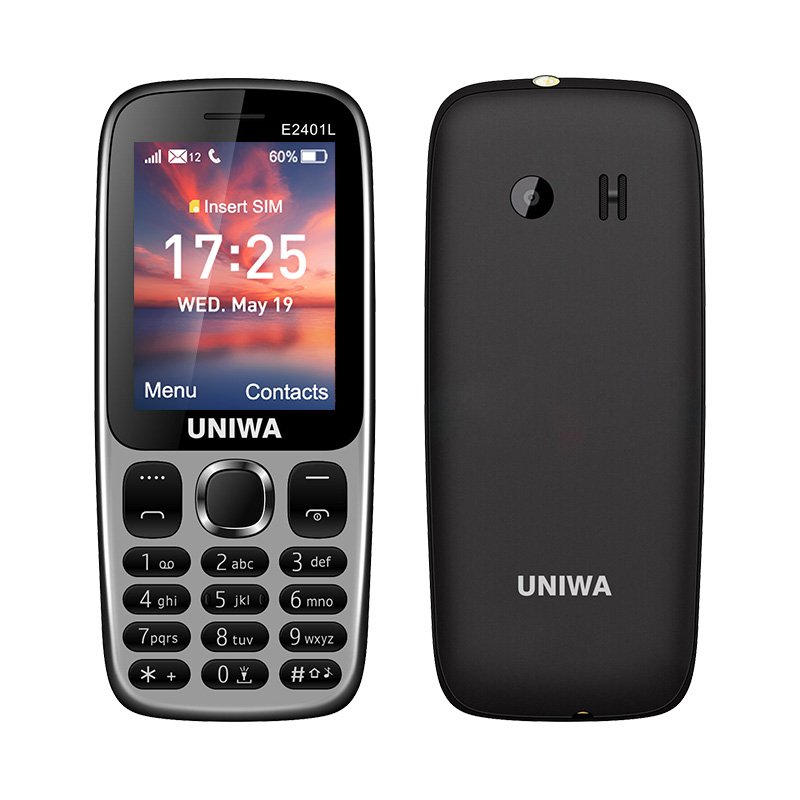 UNIWA E2401L 2.4 Inch Screen Dual SIM Card Slim Keypad 4G Korean Mobile Phone