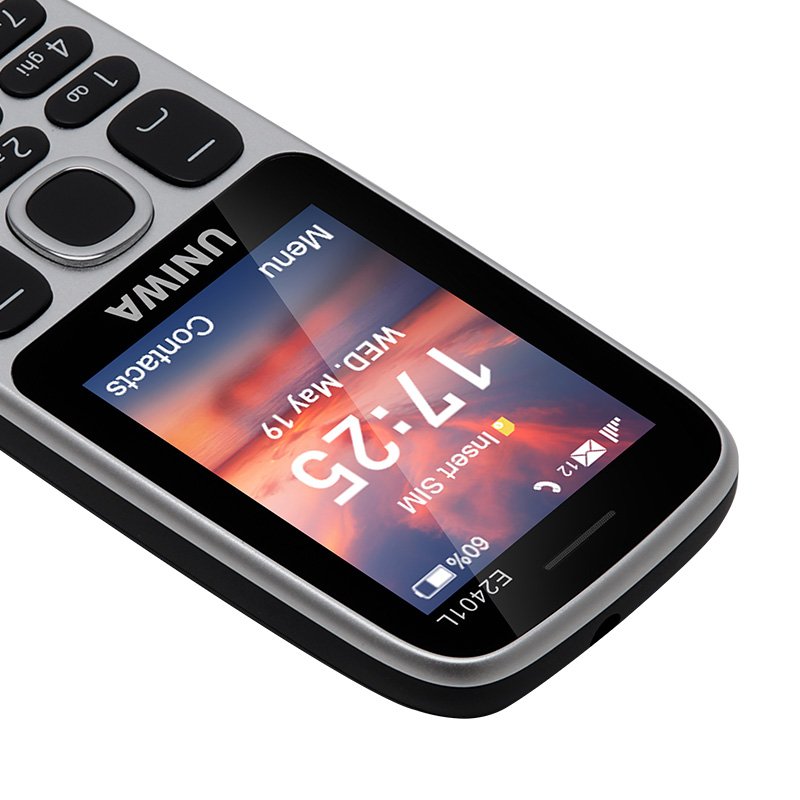 UNIWA E2401L 2.4 Inch Screen Dual SIM Card Slim Keypad 4G Korean Mobile Phone