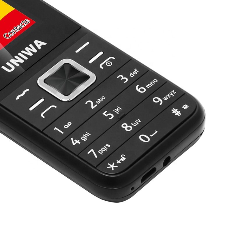 UNIWA E1802 Standard 1800mAh 25BI Battery Long Standby New Keypad Mobile Phone With Torch
