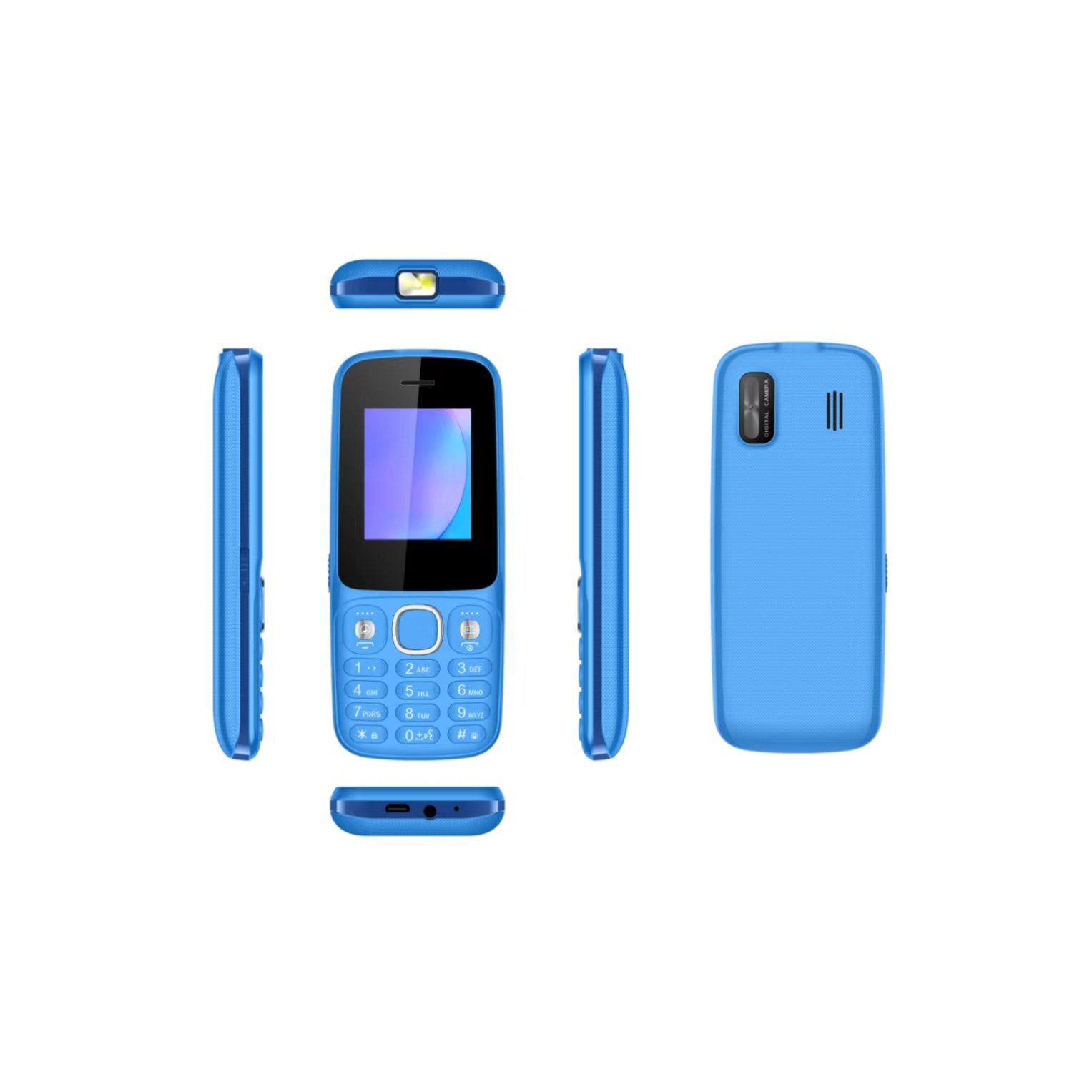 Hot Selling 1.77inch 2G Small Size Mobile Phones With Triple SIM Card And Big Voice Best Mobile Phones For Seniors