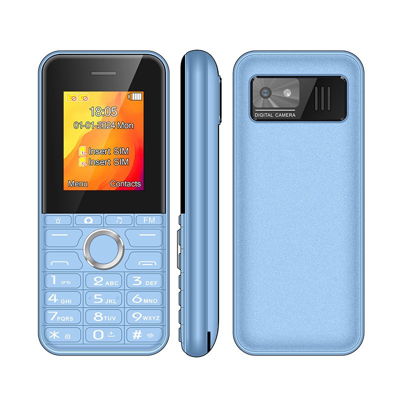 Low Price Keypad 4G Bar Phone UNIWA FD001 1.77 Inch Mobile Phone with Screen Dual SIM Card Cell Phone