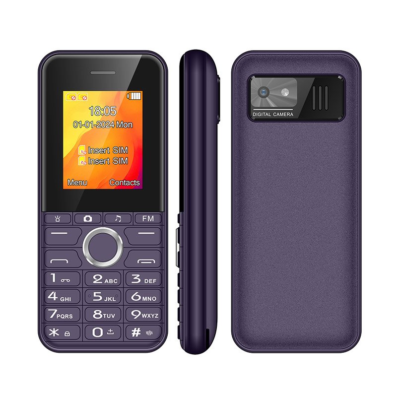 Low Price Keypad 4G Bar Phone UNIWA FD001 1.77 Inch Mobile Phone with Screen Dual SIM Card Cell Phone