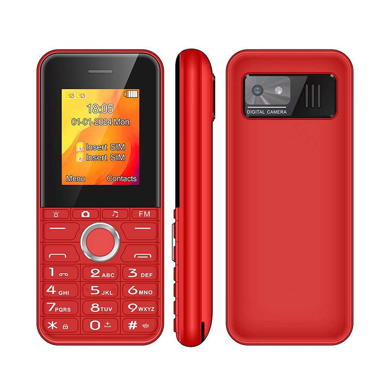 Low Price Keypad 4G Bar Phone UNIWA FD001 1.77 Inch Mobile Phone with Screen Dual SIM Card Cell Phone
