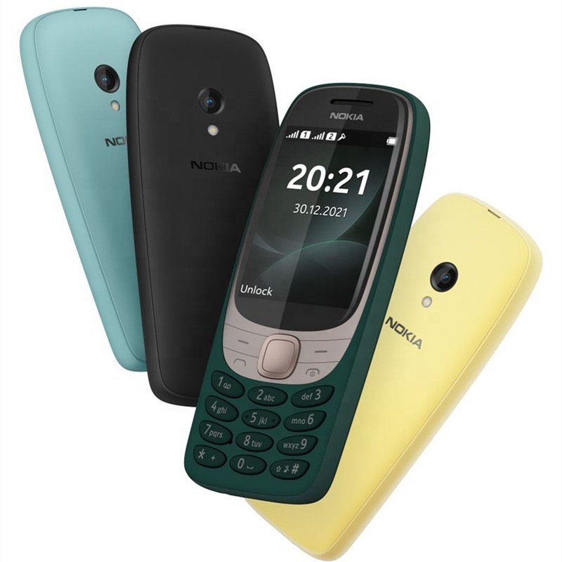 Cross-border foreign trade 6310 2021 4G non-smart phone straight plate keypad elderly students dual SIM feature phone