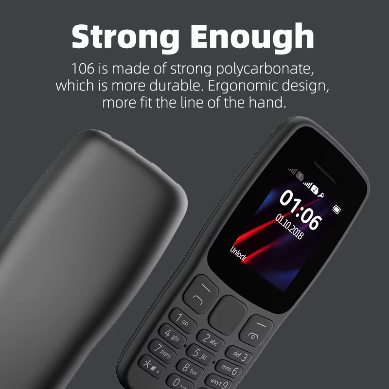 2024 Low End Phone 106 Bar Feature Phone Wholesale Cheap 105 150 110 130 125 216 Keypad Mobile Phones Single head