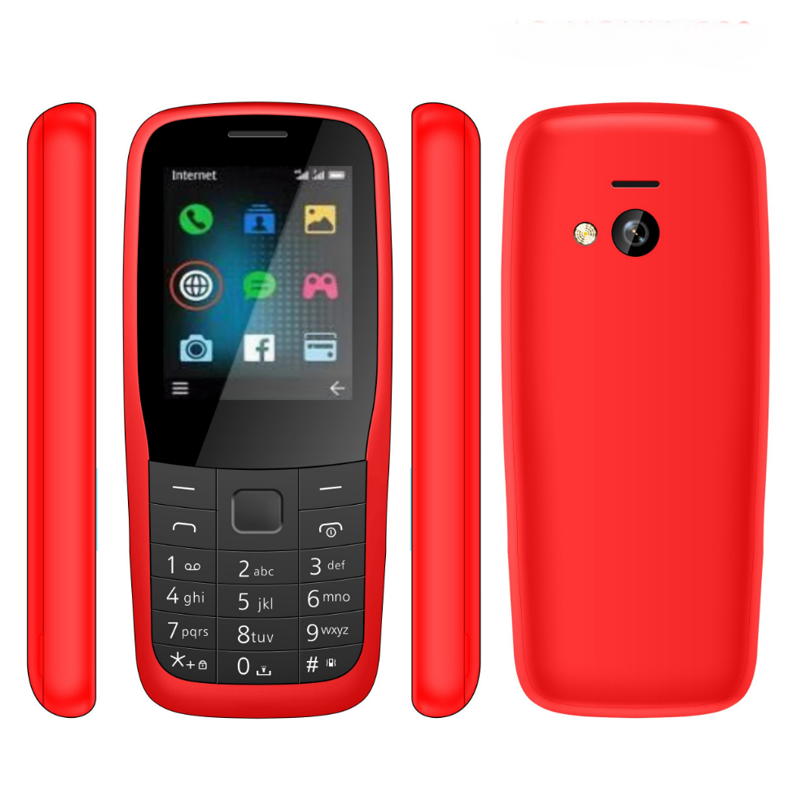 OEM 4G feature mobile phone 2.4inches dual SIM 4G keyboard button phone high quality