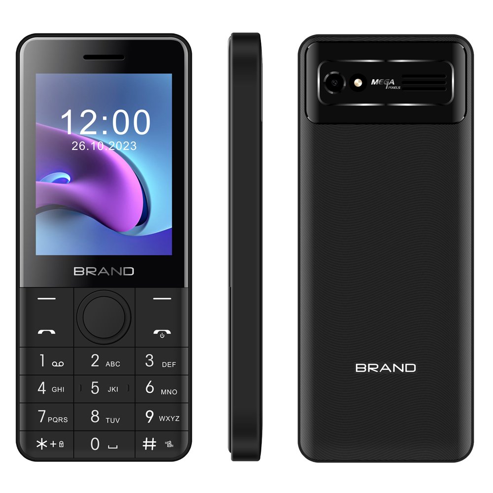 simple 2G Bar keypad mobile phone with SC6531DA 0.08MP 1000mAh battery 2.8 inch screen Dual SIM cellphone