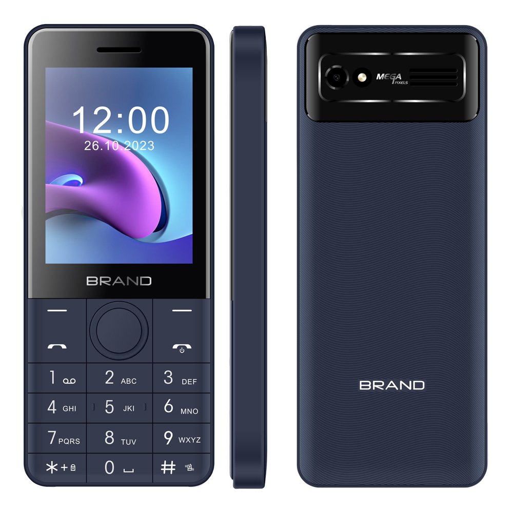 simple 2G Bar keypad mobile phone with SC6531DA 0.08MP 1000mAh battery 2.8 inch screen Dual SIM cellphone