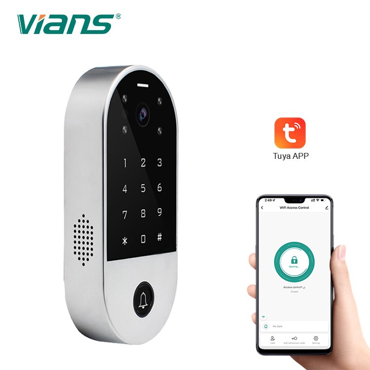 Tuya Smart Wifi Access Control Reader Touch Keypad Video Camera Doorbell Function Remote Control Unlock Access Control